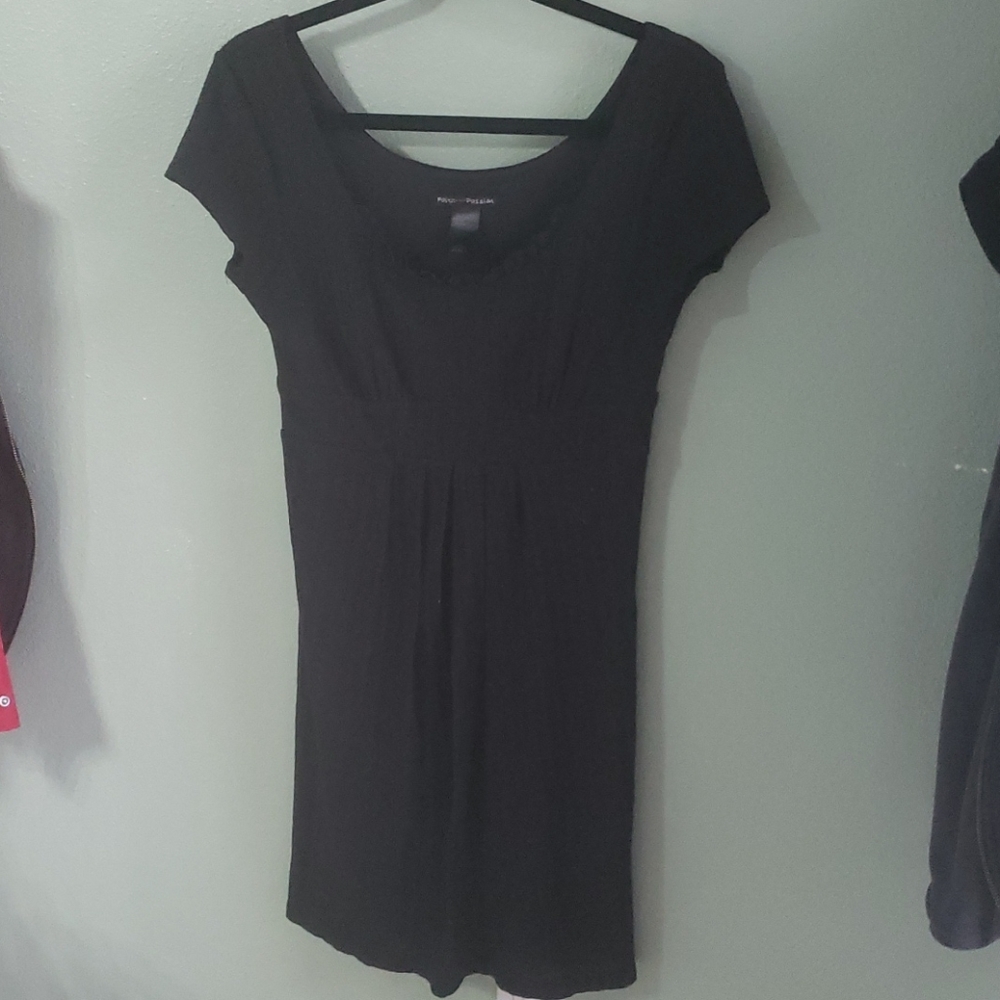Black mini dress